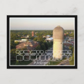 Carte postale Ypsilanti Michigan Aerial City View (Devant)