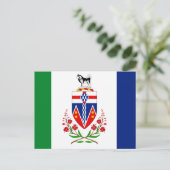 CARTE POSTALE YUKON FLAG (Debout devant)