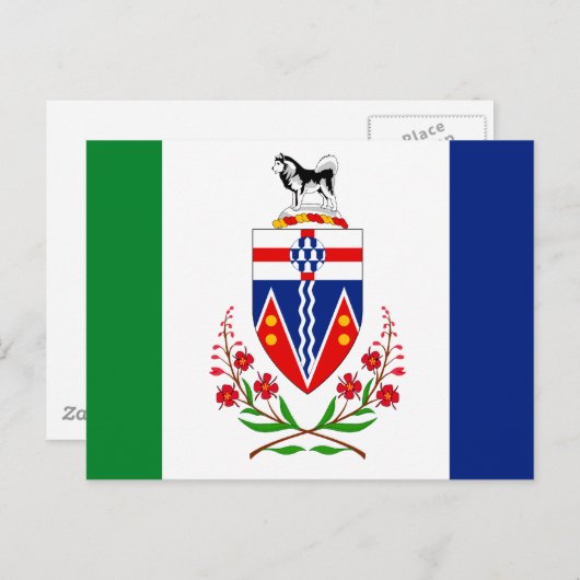 CARTE POSTALE YUKON FLAG (Devant / Derrière)