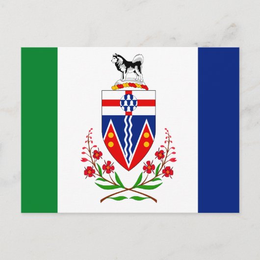 CARTE POSTALE YUKON FLAG (Devant)