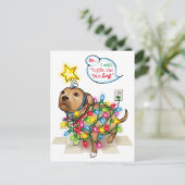 Carte postale Yule Dog (Debout devant)