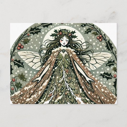 Carte Postale Yule Goddess Winter Solstice (Devant)