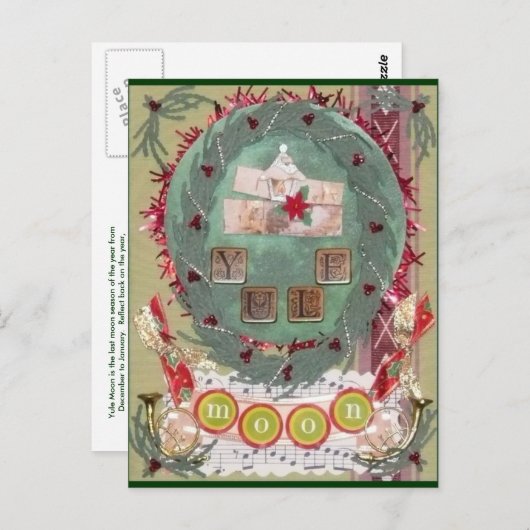 Carte postale Yule Moon (Devant / Derrière)