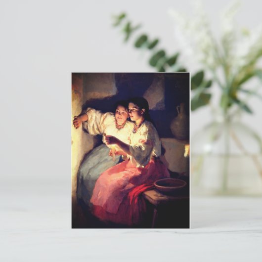 CARTE POSTALE YULETIDE FORTUNE DIT PAR PYMONENKO (Debout devant)