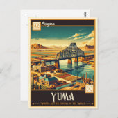 Carte Postale Yuma, Arizona | VINTAGE (Devant / Derrière)