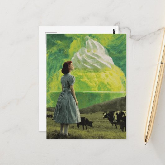 Carte Postale Yummy Lime Desert in the Dairy Pasture Surreal (Devant/Arrière en situation)