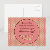 Carte Postale Yummy Pink Sprinkt Motif et citation drôle (Devant / Derrière)