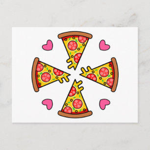 Carte Postale Yummy Pizza Slices Mandara