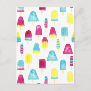 Carte Postale Yummy Popsicles