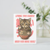 Carte Postale Yummy Ramen Kitten (Debout devant)