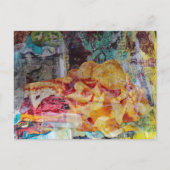 Carte Postale yummy sandwich and chips junk journal Collage (Devant)