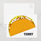 Carte Postale Yummy Taco (Devant / Derrière)