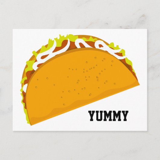 Carte Postale Yummy Taco (Devant)