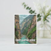 Carte Postale Yunnan Tiger Leaping Gorge Chine Voyage (Debout devant)