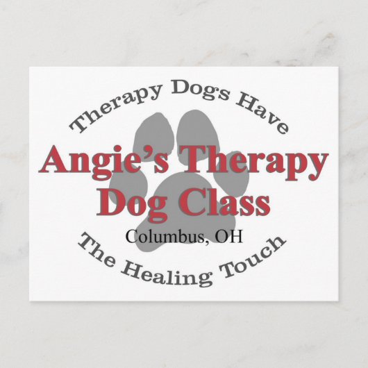 Carte postale Z Angie Therapy Chien (Devant)