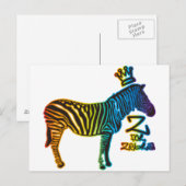 Carte Postale Z pour Zebra (Devant / Derrière)