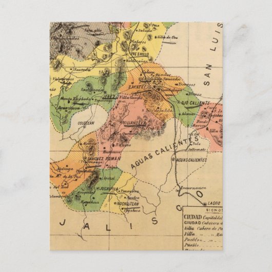 Carte Postale Zacatecas, Mexique (Devant)