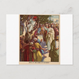 Carte Postale Zacheus voit Jésus