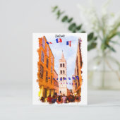 Carte Postale Zadar Croatie Aquarelle (Debout devant)