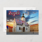 Carte Postale Zagreb (Devant / Derrière)
