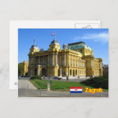 Carte Postale Zagreb Croatie (Devant / Derrière)