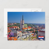Carte Postale Zagreb Croatie (Devant / Derrière)