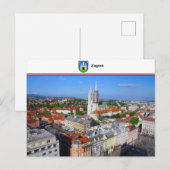 Carte Postale Zagreb - Croatie (Devant / Derrière)