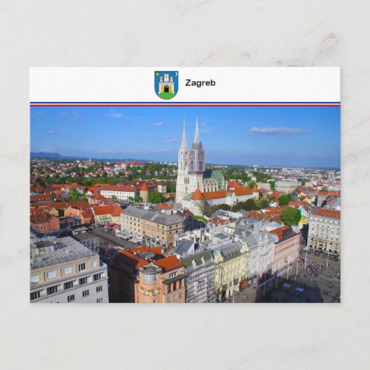 Carte Postale Zagreb - Croatie (Devant)