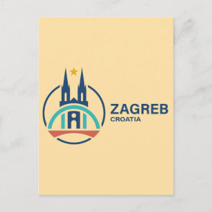 Carte Postale Zagreb Croatie Europe