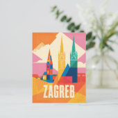 Carte Postale Zagreb vintage (Debout devant)