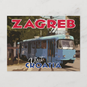 Carte Postale Zagreb, Visite Croatie