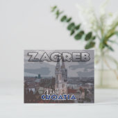 Carte Postale Zagreb, Visite Croatie (Debout devant)