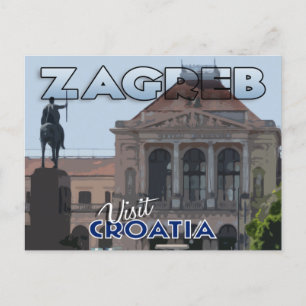 Carte Postale Zagreb, Visite Croatie