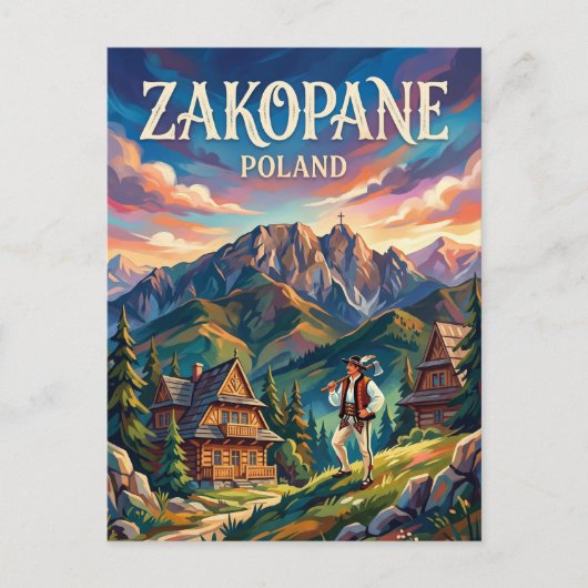 Carte Postale Zakopane Pologne (Devant)