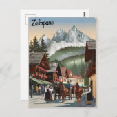 Carte Postale Zakopane Pologne vintage (Devant / Derrière)