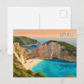 Carte Postale Zakynthos Grèce Travel (Devant / Derrière)