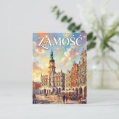 Carte Postale Zamość Pologne (Debout devant)