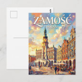 Carte Postale Zamość Pologne (Devant / Derrière)