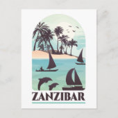 Carte Postale Zanzibar Afrique Vintage (Devant)