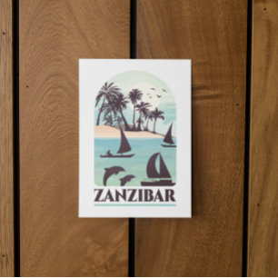 Carte Postale Zanzibar Afrique Vintage