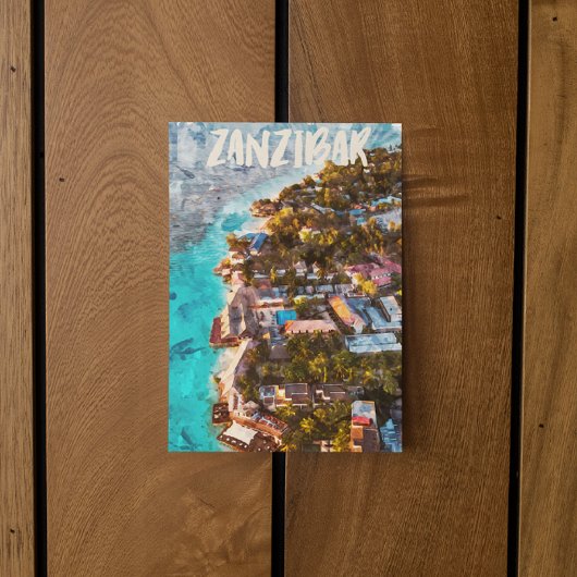 Carte Postale Zanzibar Tansania Ocean View Voyage