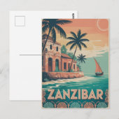 Carte Postale Zanzibar vintage (Devant / Derrière)