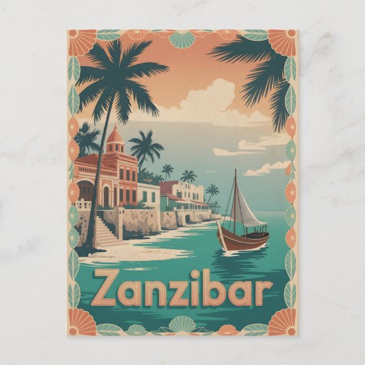 Carte Postale Zanzibar Vintage (Devant)
