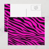 Carte Postale Zebbra Stripes rose (Devant / Derrière)