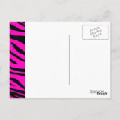 Carte Postale Zebbra Stripes rose (Dos)