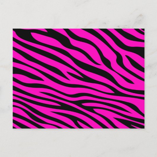 Carte Postale Zebbra Stripes rose (Devant)