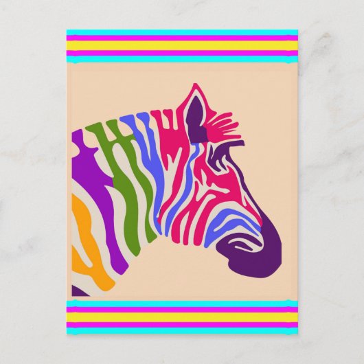 Carte postale Zebra (Devant)