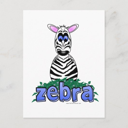 CARTE POSTALE ZEBRA (Devant)
