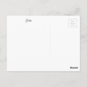 CARTE POSTALE ZEBRA (Dos)