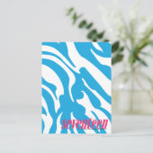 Carte Postale Zebra Aqua (Debout devant)